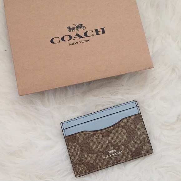 Coach Other - Coach credit card holder blue
